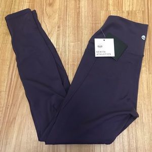 Senita athleisure leggings, NWT, Eggplant purple, Size small